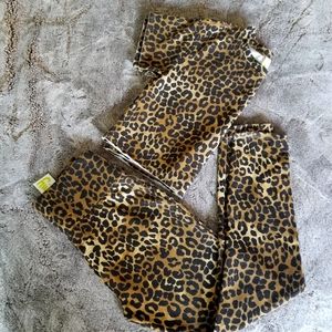 2 piece Leopard Print Set size S NWT